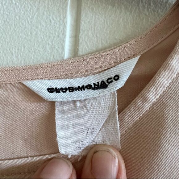 Club Monaco Adeelah Side-tie Pink Top - Picture 6 of 12